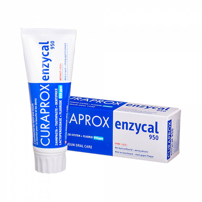 CURAPROX dantų pasta ėduonies profilaktikai ENZYCAL 950, švelnaus skonio, 75 ml