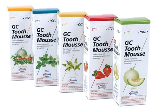 GC TOOTH MOUSSE RECALDENT DANTŲ KREMAS be fluoro